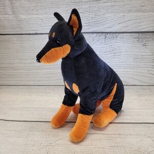 Kuttari Doberman Dog Plush 13" Amufun Dog Stuffed Animal